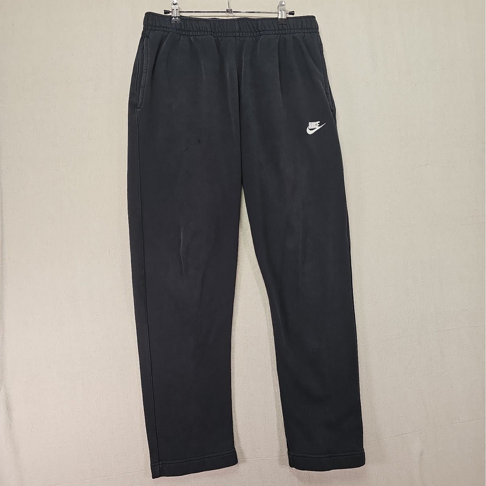 Nike Pants Mens Large Black Sportswear Club Fleece Sweatpants Joggers BV2707-010